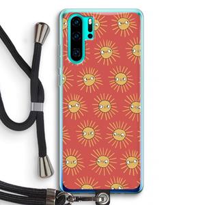 CaseCompany Zon: Huawei P30 Pro Transparant Hoesje met koord