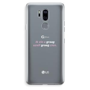 CaseCompany uzelf graag zien: LG G7 Thinq Transparant Hoesje