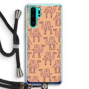 CaseCompany Kameel: Huawei P30 Pro Transparant Hoesje met koord