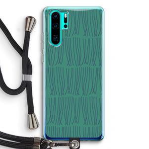 CaseCompany Swirls: Huawei P30 Pro Transparant Hoesje met koord