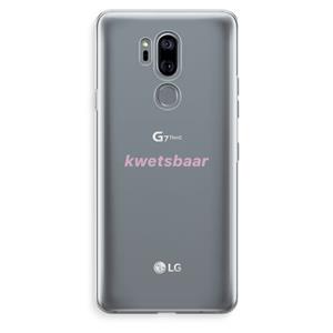 CaseCompany kwetsbaar: LG G7 Thinq Transparant Hoesje