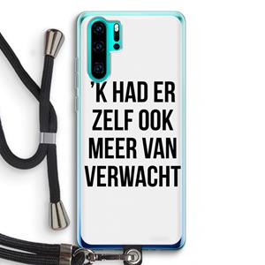 CaseCompany Meer verwacht: Huawei P30 Pro Transparant Hoesje met koord