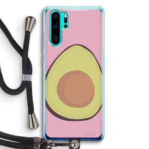 CaseCompany Avocado: Huawei P30 Pro Transparant Hoesje met koord