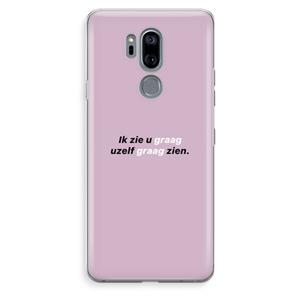 CaseCompany uzelf graag zien: LG G7 Thinq Transparant Hoesje