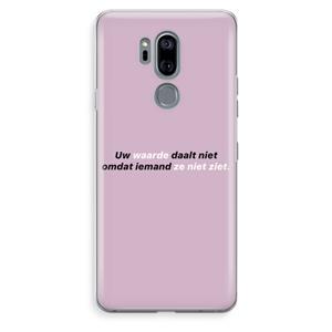 CaseCompany uw waarde daalt niet: LG G7 Thinq Transparant Hoesje
