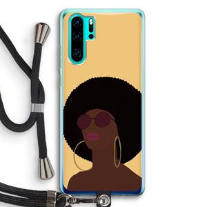 CaseCompany Golden hour: Huawei P30 Pro Transparant Hoesje met koord