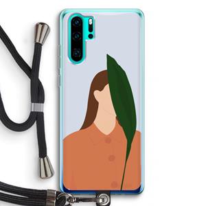 CaseCompany Leaf: Huawei P30 Pro Transparant Hoesje met koord