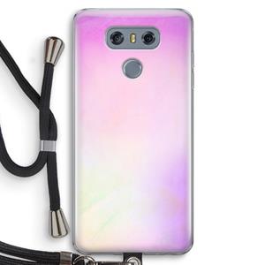 CaseCompany Flow mist pastel: LG G6 Transparant Hoesje met koord