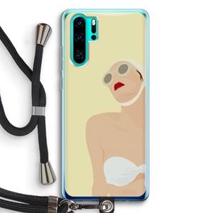 CaseCompany Summer: Huawei P30 Pro Transparant Hoesje met koord