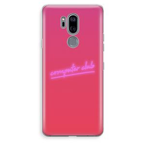 CaseCompany Vice Glow: LG G7 Thinq Transparant Hoesje