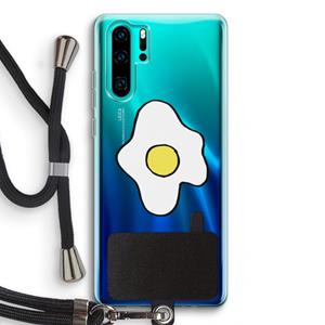 CaseCompany Spiegelei: Huawei P30 Pro Transparant Hoesje met koord