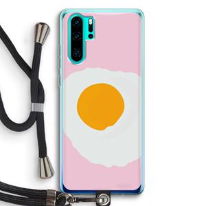 CaseCompany Sunny side up: Huawei P30 Pro Transparant Hoesje met koord