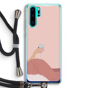 CaseCompany Wine: Huawei P30 Pro Transparant Hoesje met koord