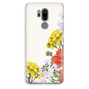 CaseCompany Wilde bloemen: LG G7 Thinq Transparant Hoesje