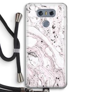 CaseCompany Mengelmoes: LG G6 Transparant Hoesje met koord