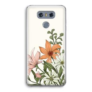 CaseCompany Floral bouquet: LG G6 Transparant Hoesje