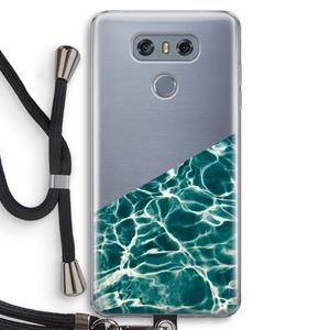CaseCompany Weerkaatsing water: LG G6 Transparant Hoesje met koord