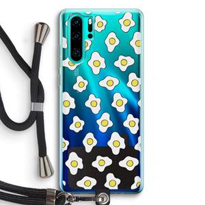CaseCompany Spiegeleitjes: Huawei P30 Pro Transparant Hoesje met koord