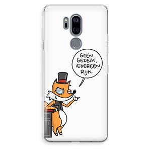 CaseCompany Geen Gezeik: LG G7 Thinq Transparant Hoesje