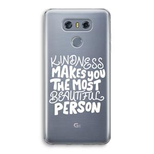 CaseCompany The prettiest: LG G6 Transparant Hoesje