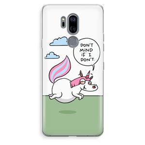 CaseCompany Unicorn: LG G7 Thinq Transparant Hoesje