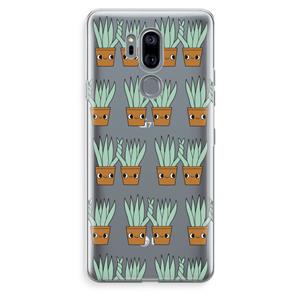 CaseCompany Sansevieria: LG G7 Thinq Transparant Hoesje