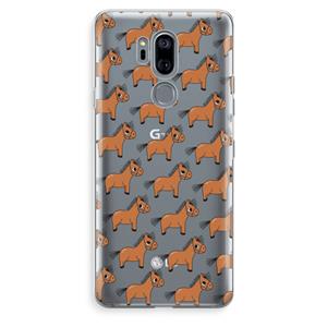 CaseCompany Pony: LG G7 Thinq Transparant Hoesje