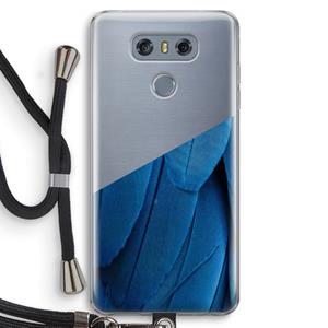 CaseCompany Pauw: LG G6 Transparant Hoesje met koord