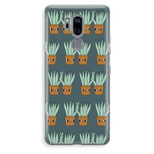 CaseCompany Sansevieria: LG G7 Thinq Transparant Hoesje