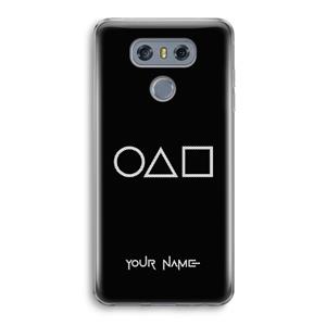 CaseCompany Squid Game: LG G6 Transparant Hoesje