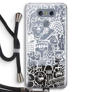 CaseCompany Vexx Mixtape #2: LG G6 Transparant Hoesje met koord