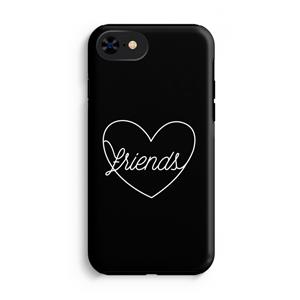 CaseCompany Friends heart black: iPhone 7 Tough Case