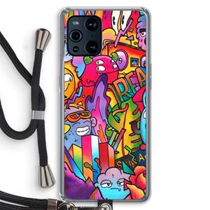 CaseCompany Dreams: Oppo Find X3 Pro Transparant Hoesje met koord
