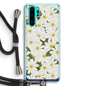CaseCompany Summer Daisies: Huawei P30 Pro Transparant Hoesje met koord