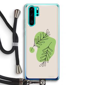 CaseCompany Beleaf in you: Huawei P30 Pro Transparant Hoesje met koord