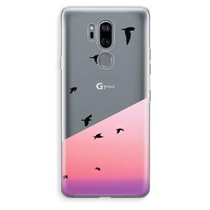 CaseCompany Fly away: LG G7 Thinq Transparant Hoesje