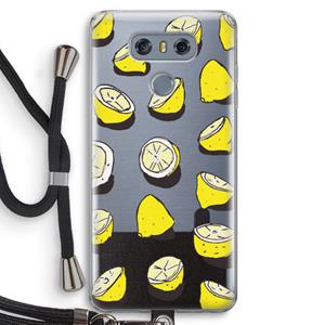 CaseCompany When Life Gives You Lemons...: LG G6 Transparant Hoesje met koord