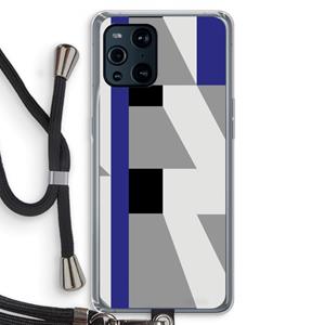 CaseCompany Gestalte 2: Oppo Find X3 Pro Transparant Hoesje met koord
