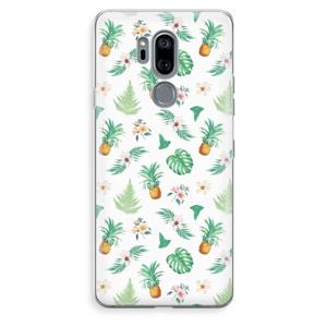 CaseCompany Ananas bladeren: LG G7 Thinq Transparant Hoesje