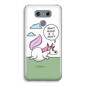 CaseCompany Unicorn: LG G6 Transparant Hoesje