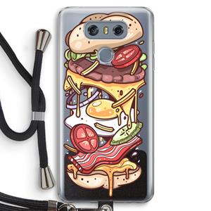 CaseCompany Diet Coke Please: LG G6 Transparant Hoesje met koord