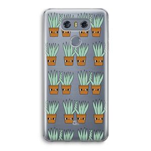 CaseCompany Sansevieria: LG G6 Transparant Hoesje