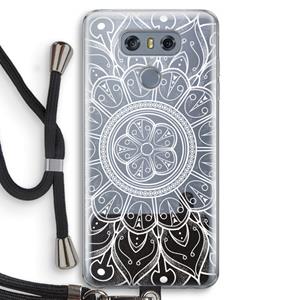 CaseCompany Roses Are Red: LG G6 Transparant Hoesje met koord
