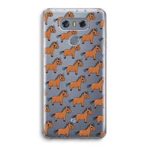 CaseCompany Pony: LG G6 Transparant Hoesje
