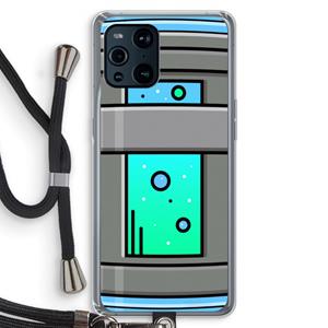 CaseCompany Chug Bottle: Oppo Find X3 Pro Transparant Hoesje met koord