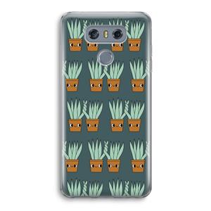 CaseCompany Sansevieria: LG G6 Transparant Hoesje