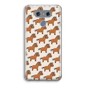 CaseCompany Pony: LG G6 Transparant Hoesje