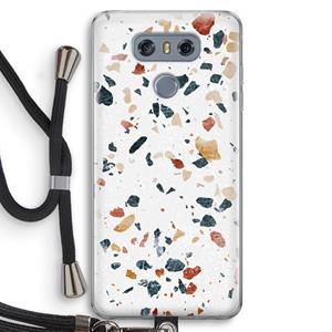 CaseCompany Terrazzo N°4: LG G6 Transparant Hoesje met koord