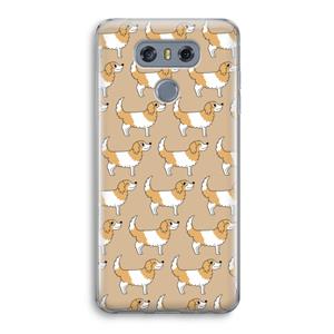 CaseCompany Doggy: LG G6 Transparant Hoesje