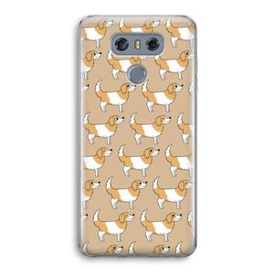 CaseCompany Doggy: LG G6 Transparant Hoesje